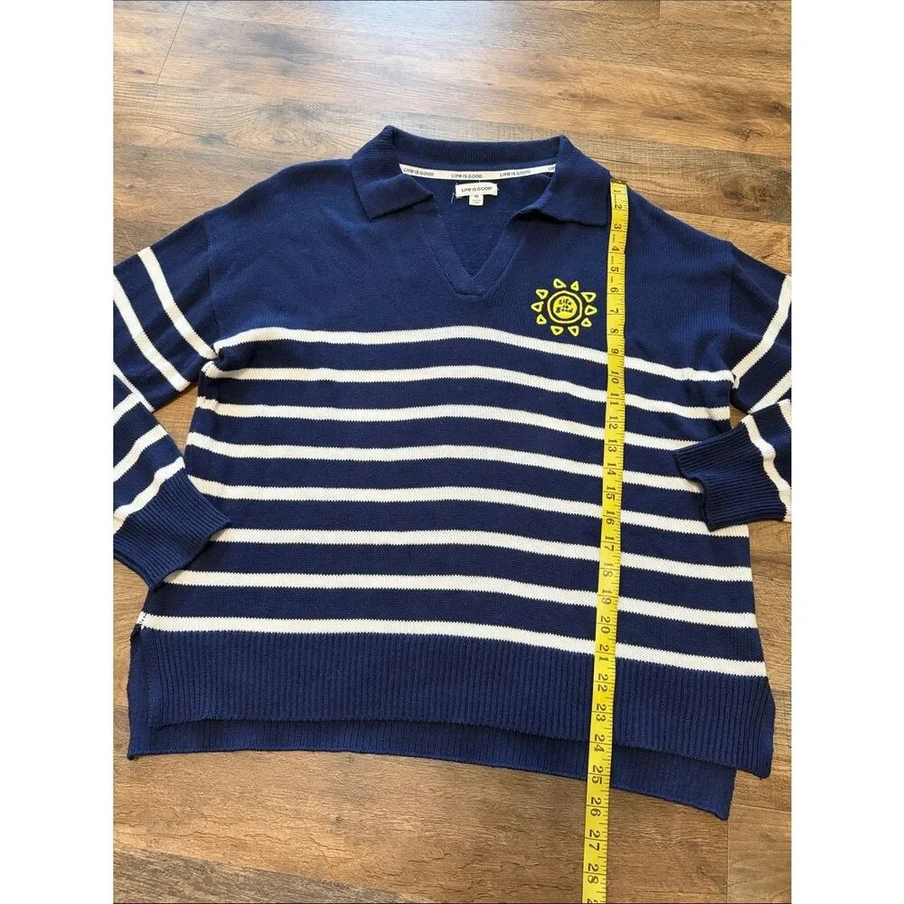 Life is good long sleeve sweater